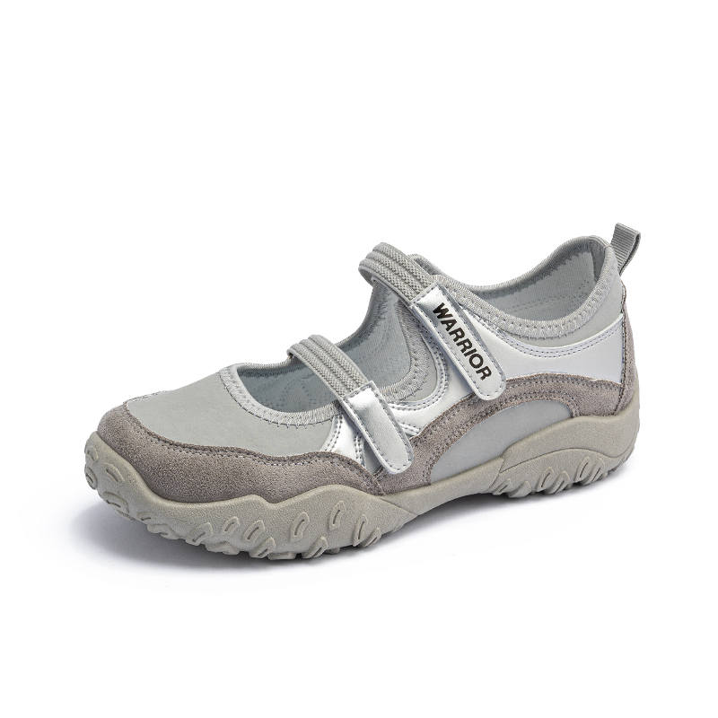 WARRIOR Textile, Synthetic Leather Platform Mary Jane Shoes Women's