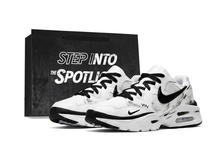 Nike Nike Air Max Fusion Running Shoes Unisex Black White