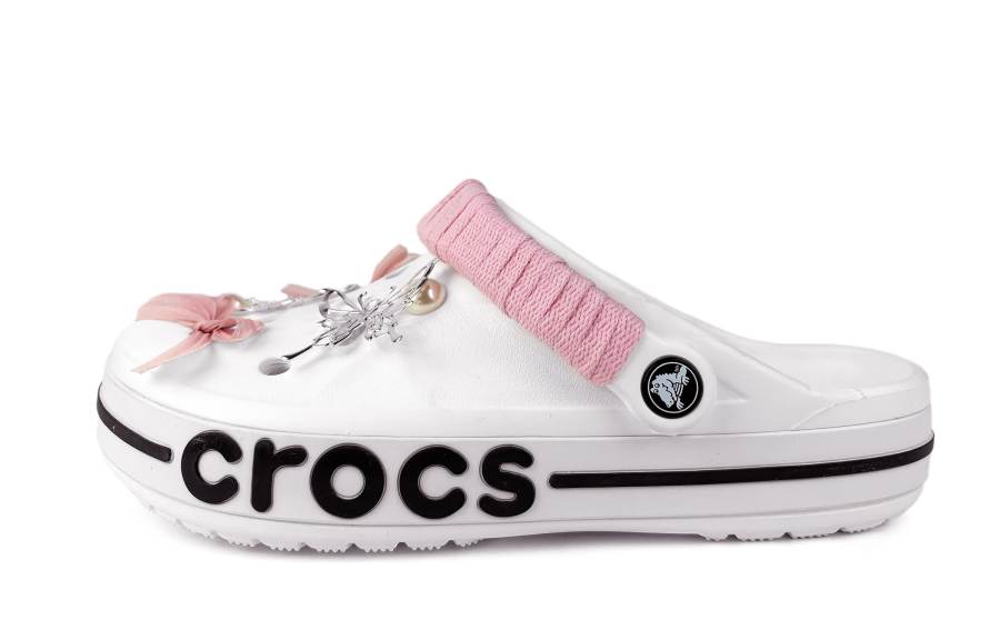 Crocs Crocs Bayaband Beiya, Ballet Secrets EVA Clogs Unisex Pink White