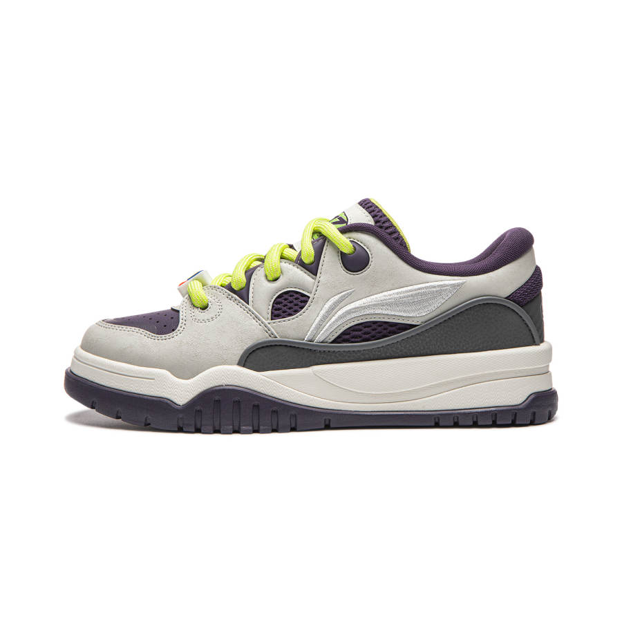 Li-Ning Li Ning x Disney Trendy Leap Low top Skateboard Shoes Men's Gray Purple