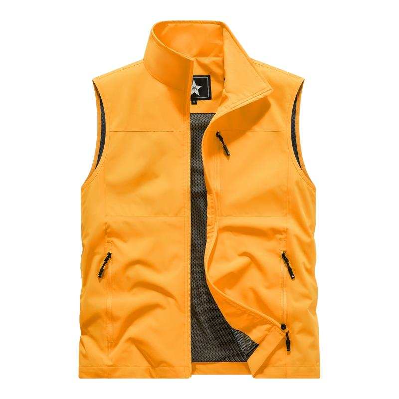 Sugarfunk Sugarfunk Vests Men's Stand Collar Moderate Workwear