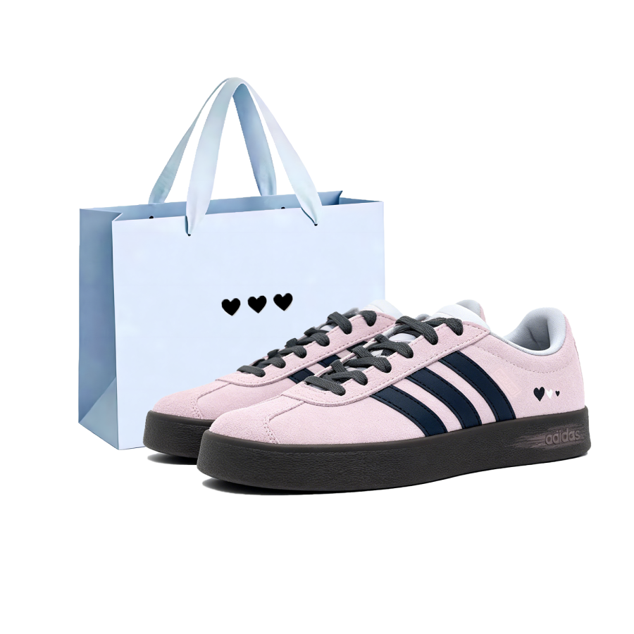 Adidas Adidas Vl Court Classic Ink Pink Romance, Shopping Bag Slip Resistant Abrasion Resistant Low top German Army Trainers
