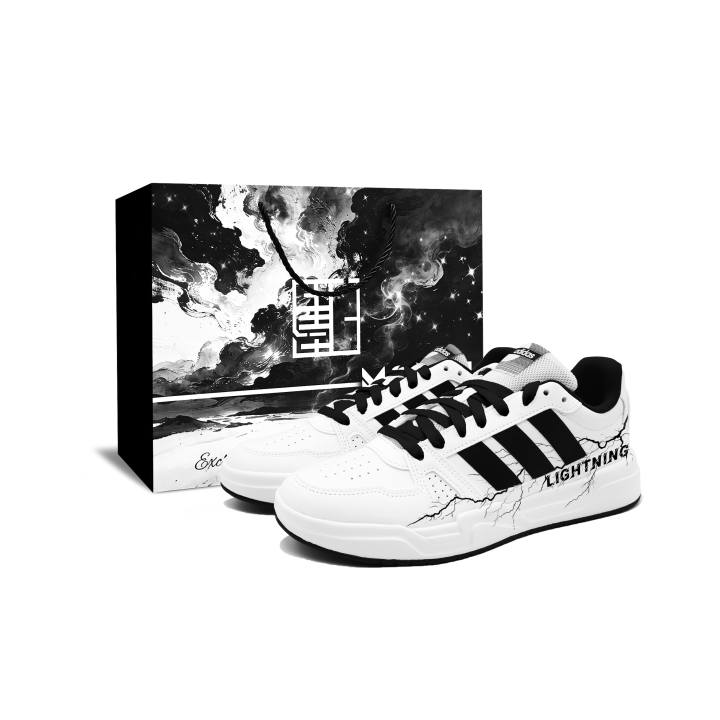 Adidas Adidas LITE BALLER Feidian BOX Low top Skateboard Shoes Men's Black White
