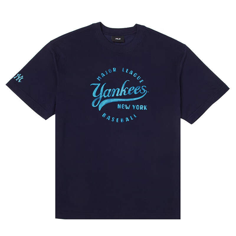 MLB MLB T Shirts Unisex Navy Blue Crew Neck Moderate