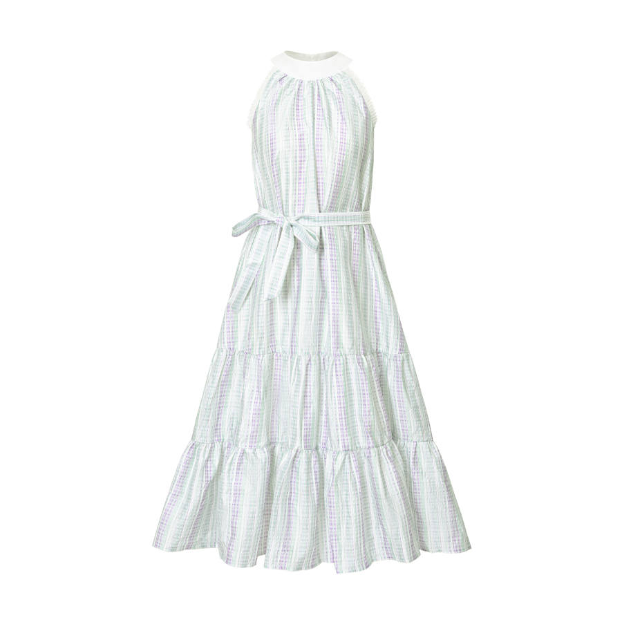 Umoumo Sleeveless Dress Women's Green Purple