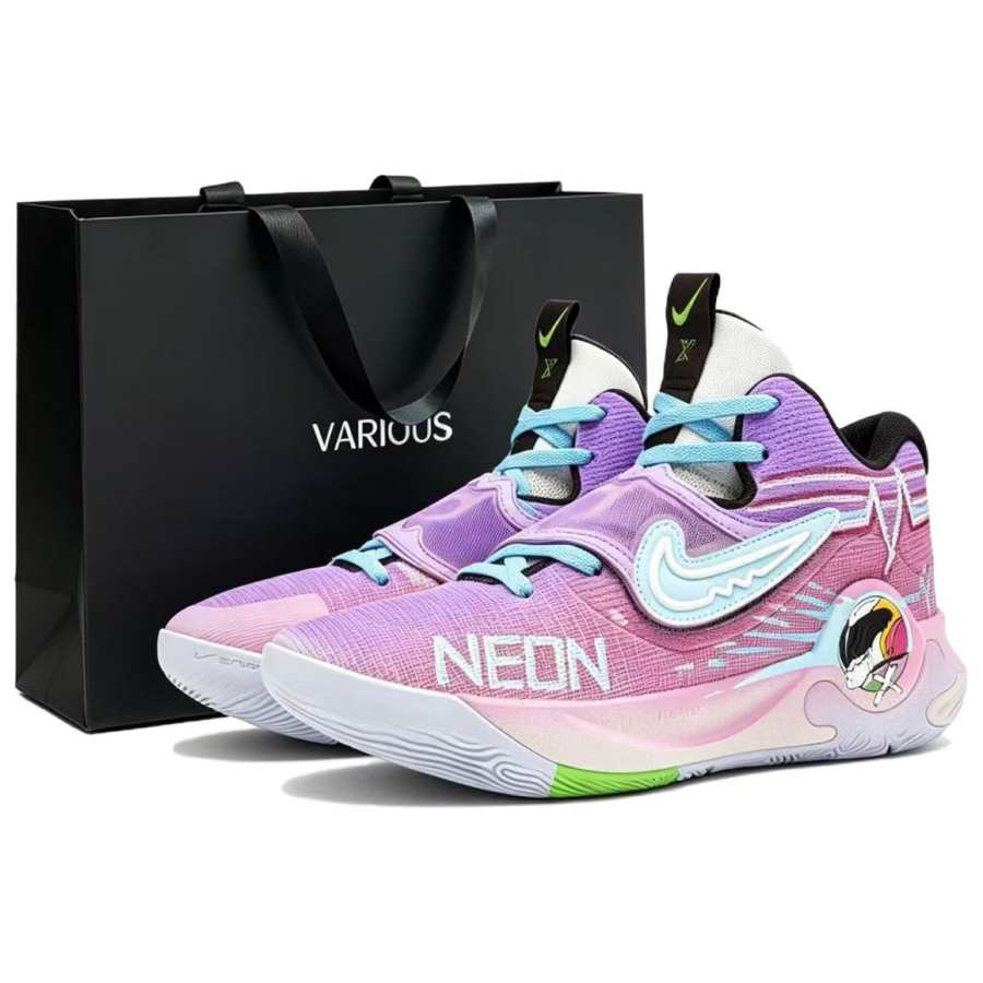 Nike Nike KD Trey 5 X Neon Knight Mid top Basketball Shoes Men's Pink Purple