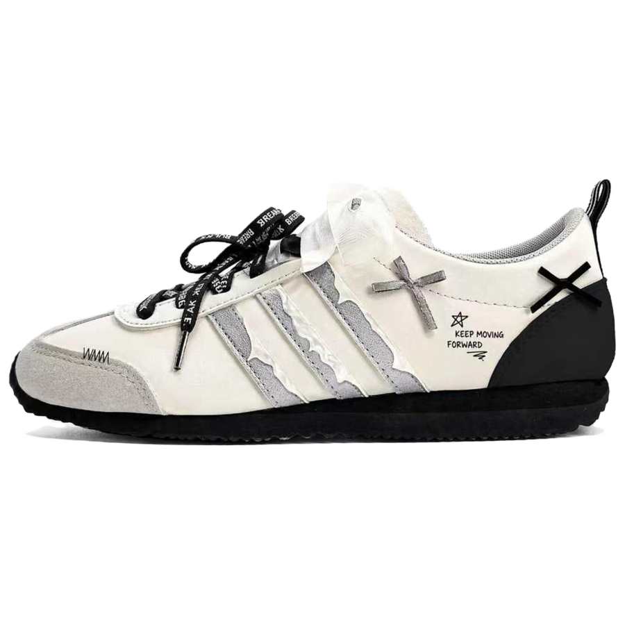 Adidas Adidas VS JOG 2.0 IC77 Chanel Slip Resistant Abrasion Resistant Low top German Army Trainers Unisex