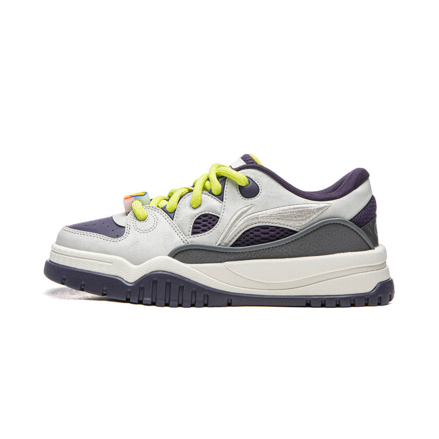 Li-Ning Li Ning x Disney Trendy Leap Low top Casual Shoes Women's Crystal Lime Night Purple
