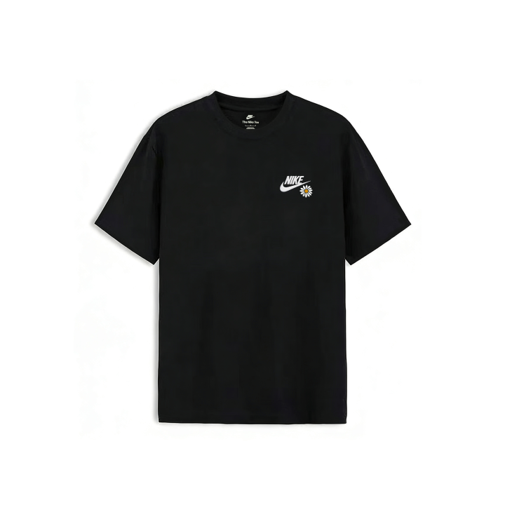 Nike Nike Sportswear T Shirts Unisex Black Small Daisy Crew Neck Moderate Straight Fit