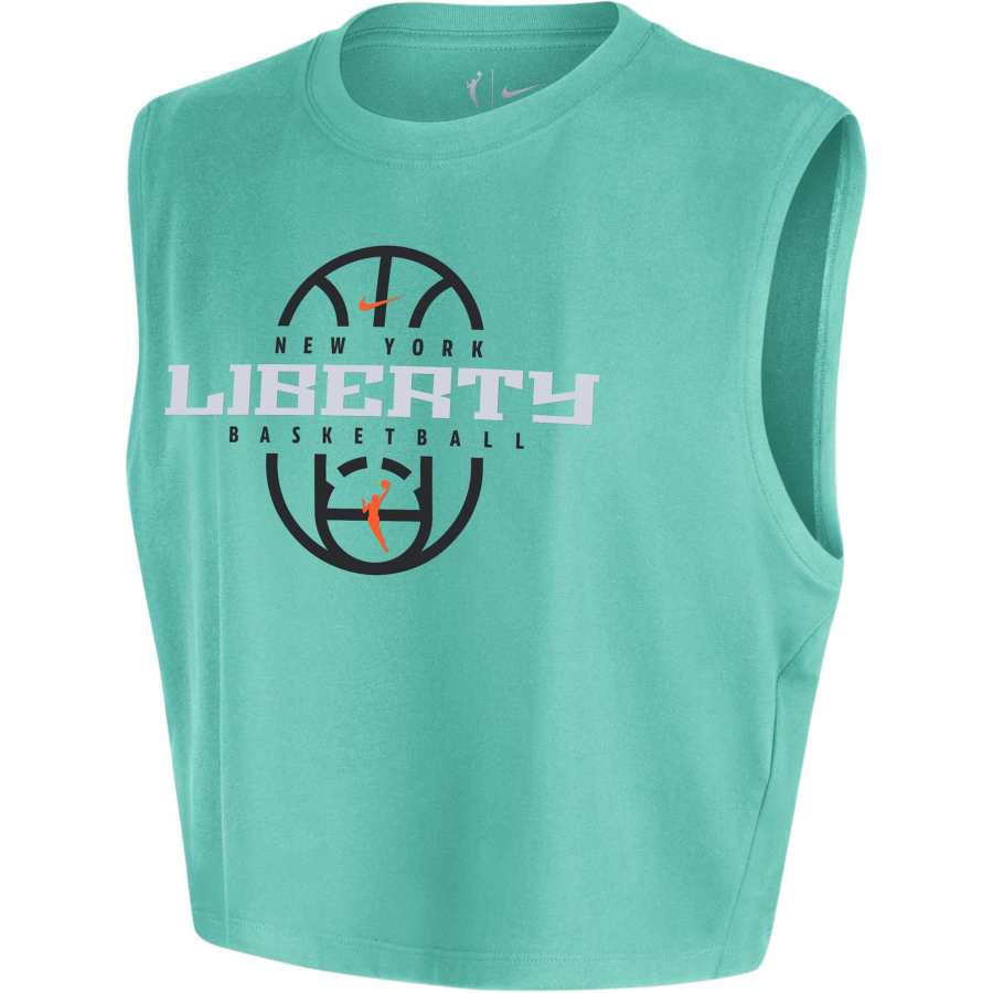 Nike Nike New York Liberty Nike Women's Wnba Authentic Sleeveless Cropped T-Shirt
