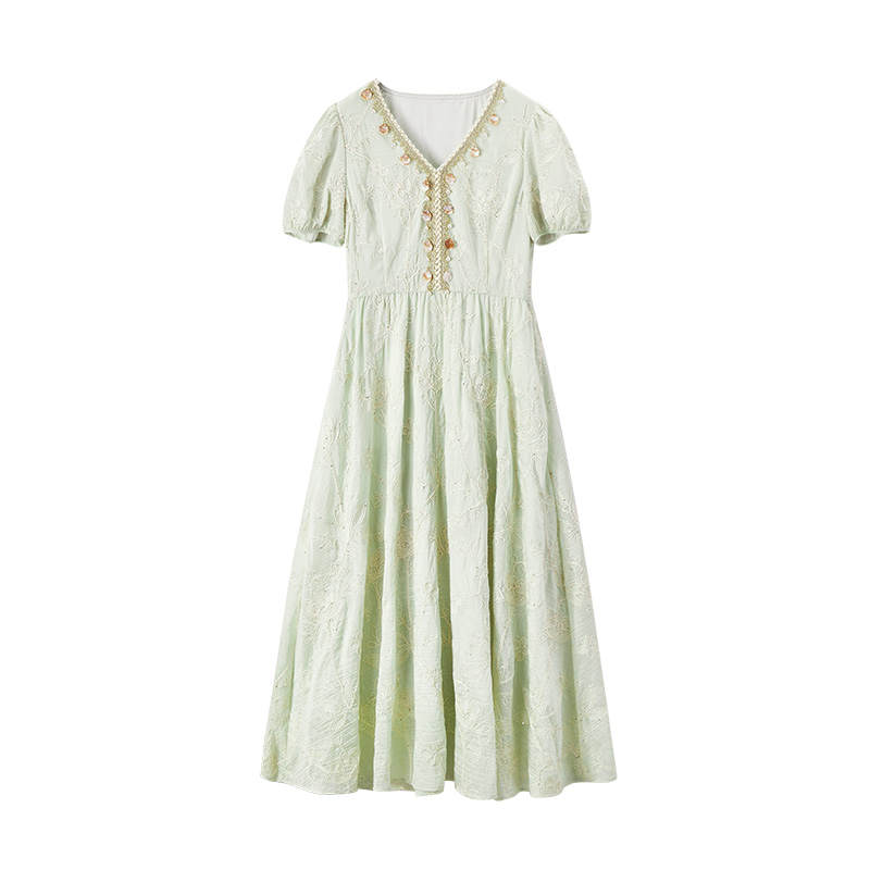 XIANGYING Short Sleeved Dress Women's