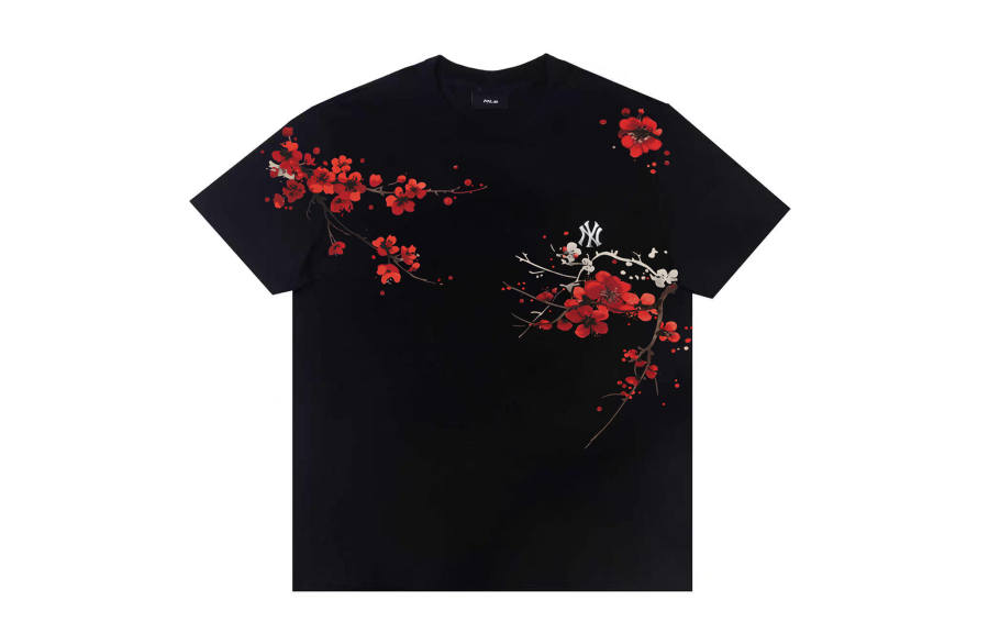 MLB MLB T Shirts Unisex Black Crew Neck Moderate