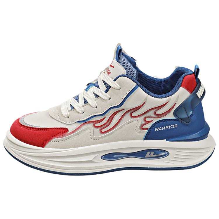 Warrior Cushioning Slip Resistant Abrasion Resistant Mid top Men's Chunky Sneakers Men's