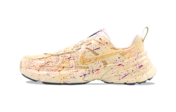 Nike Nike V2K Run Fabric Breathable Height Increasing Low top Casual City Commuting Running Shoes Women's Cream White