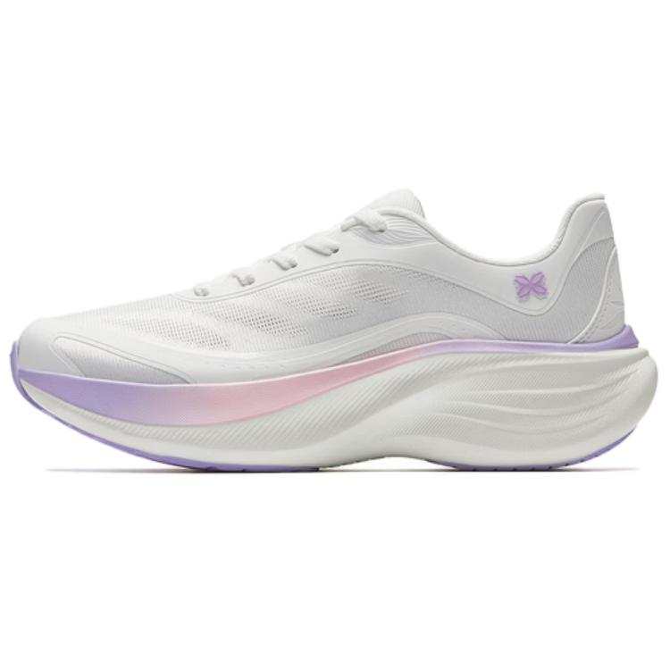 Anta Leaves Cushioning Breathable Slip Resistant Low top Casual Running Shoes Women's Papyrus White