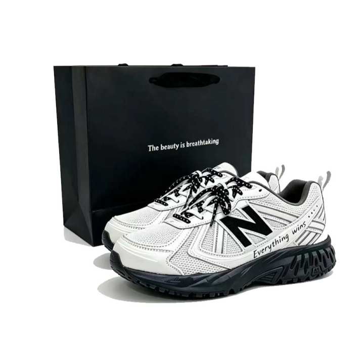New Balance New Balance NB 410 V5 Low top Running Shoes Unisex White Silver 2E Width Wide