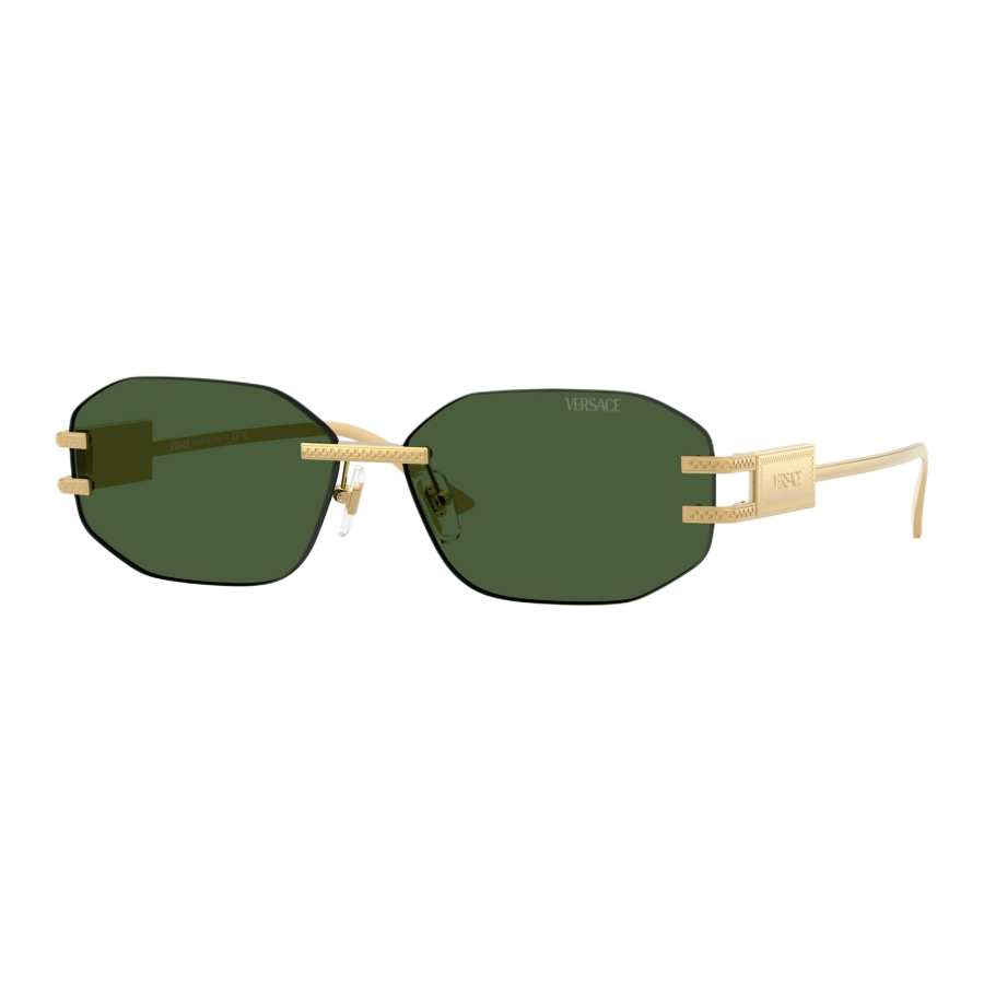 VERSACE VERSACE Metal Irregular Shape Sunglasses Women's Gold