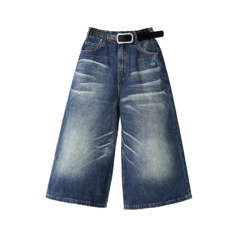 WARRIOR Denim Shorts Women's Moderate Straight Fit Pants
