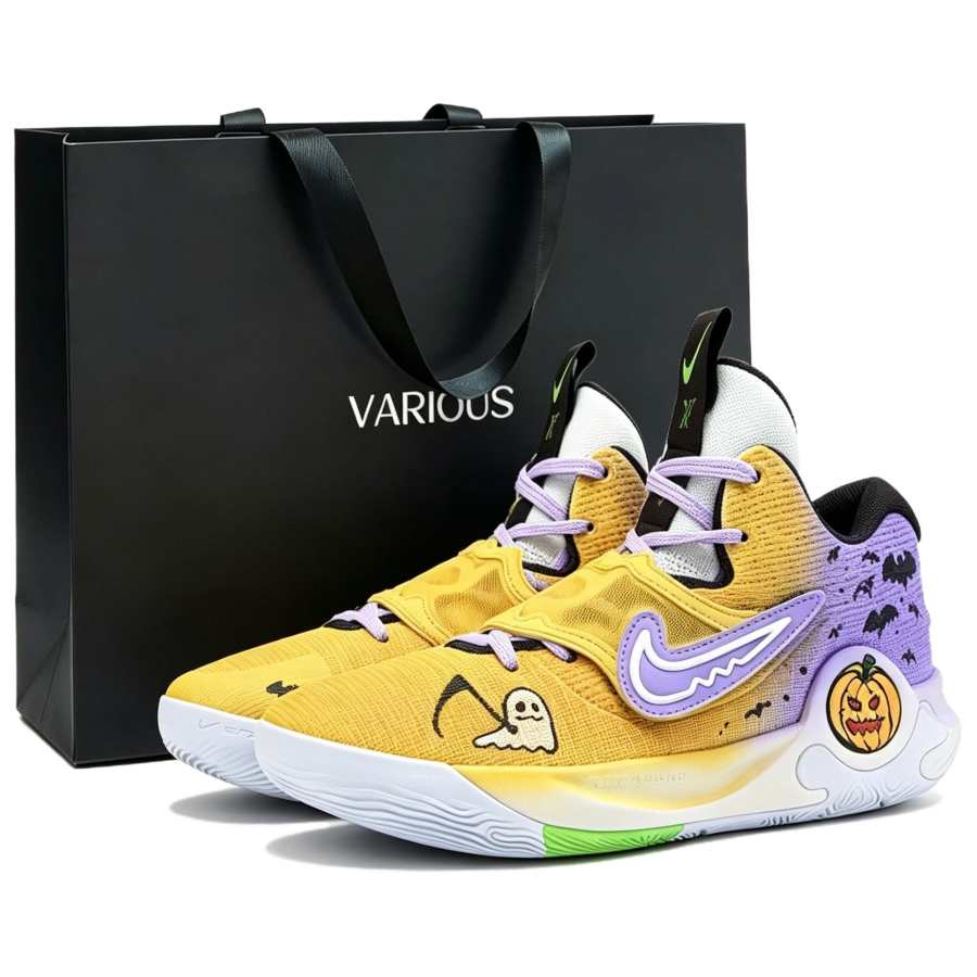 Nike Nike KD Trey 5 X Halloween Mid top Basketball Shoes Men's Yellow Purple