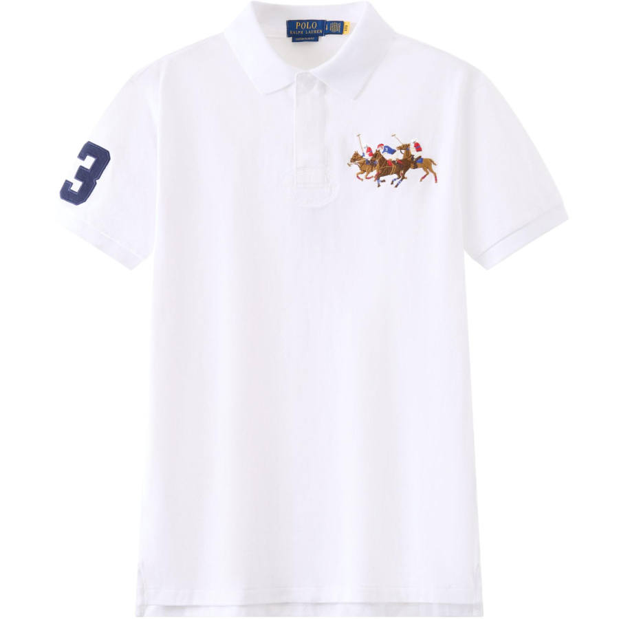 Polo Ralph Lauren SS24 Polo Shirt Custom Slim Fit Men's White