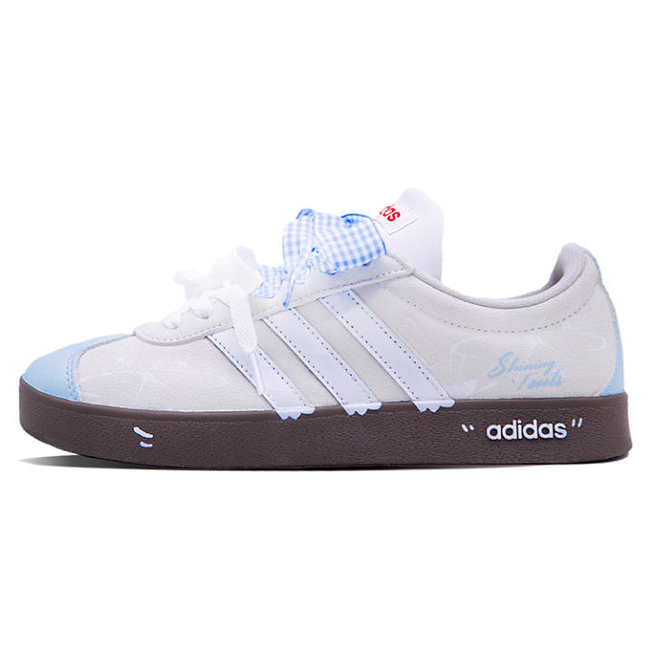 Adidas Adidas VL COURT 2.0 Big Mountain Manufacturing, Blue Bubbles Slip Resistant Cushioning Abrasion Resistant Lightweight