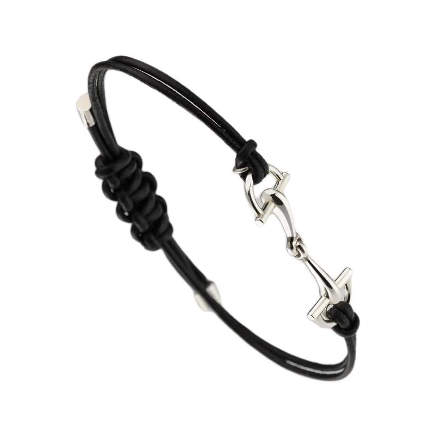 GUCCI GUCCI Bracelets Unisex Silver/Black