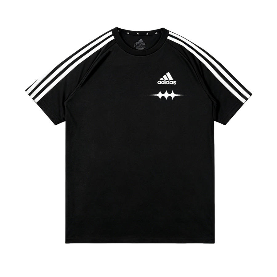 Adidas Adidas Football T Shirts Unisex Black/White Crew Neck Thin