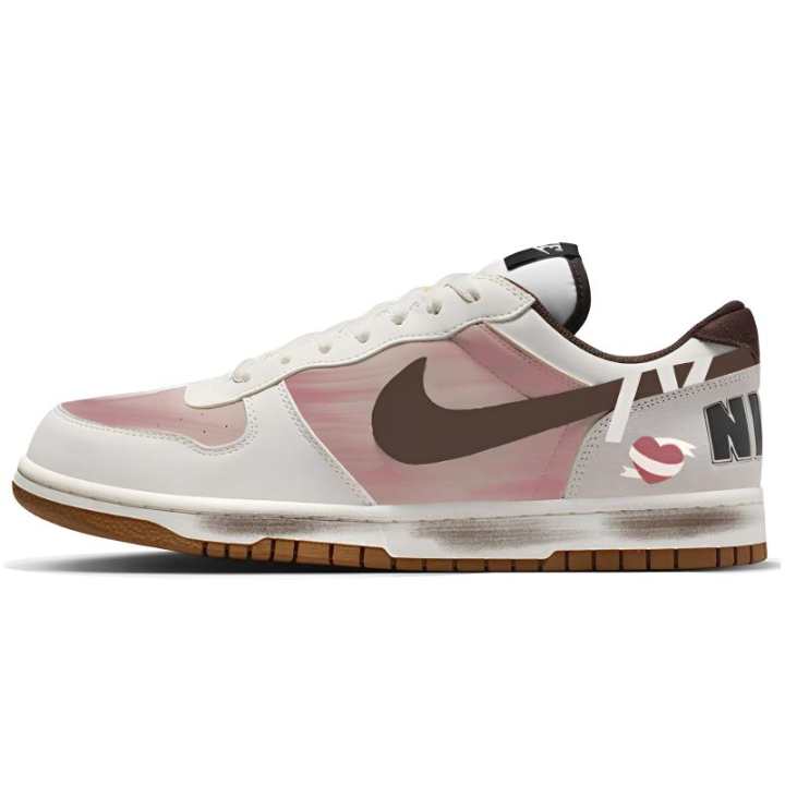 Nike Nike Big Heartbeat Milk Coffee Low top Skateboard Shoes Men's Beige Gray