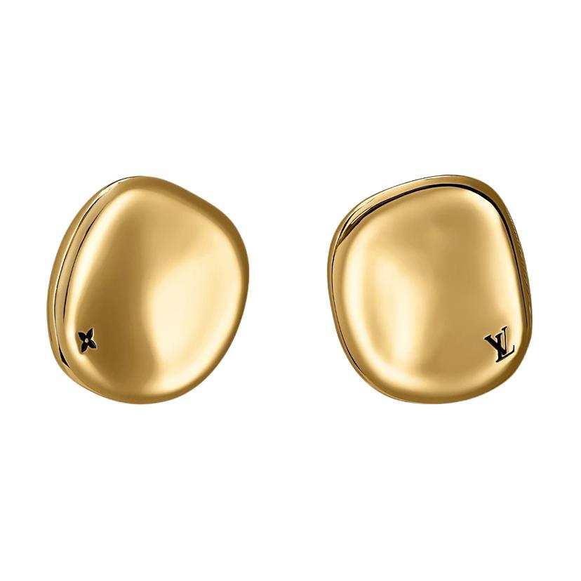 LOUIS VUITTON Metal Earrings Women's Gold