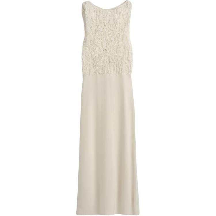 COS Sleeveless Dresses Women's Ecru Crew Neck Moderate