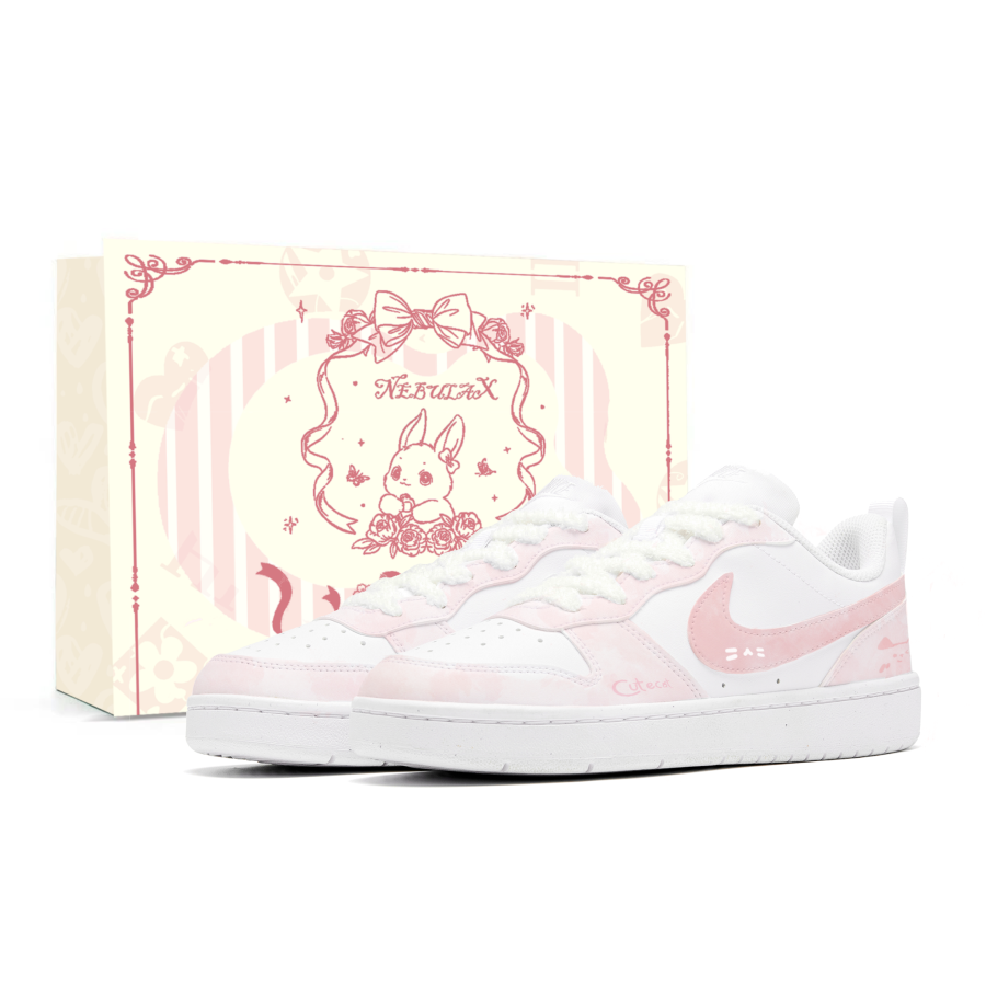 Nike Nike Court Borough Peach Soft Cat, Shopping Bag Low top Skateboard Shoes Women's Peach Pink