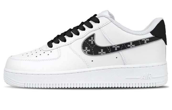 Nike Nike Air Force 1 Cushioning Breathable Support Low top Skateboard Shoes Men's White
