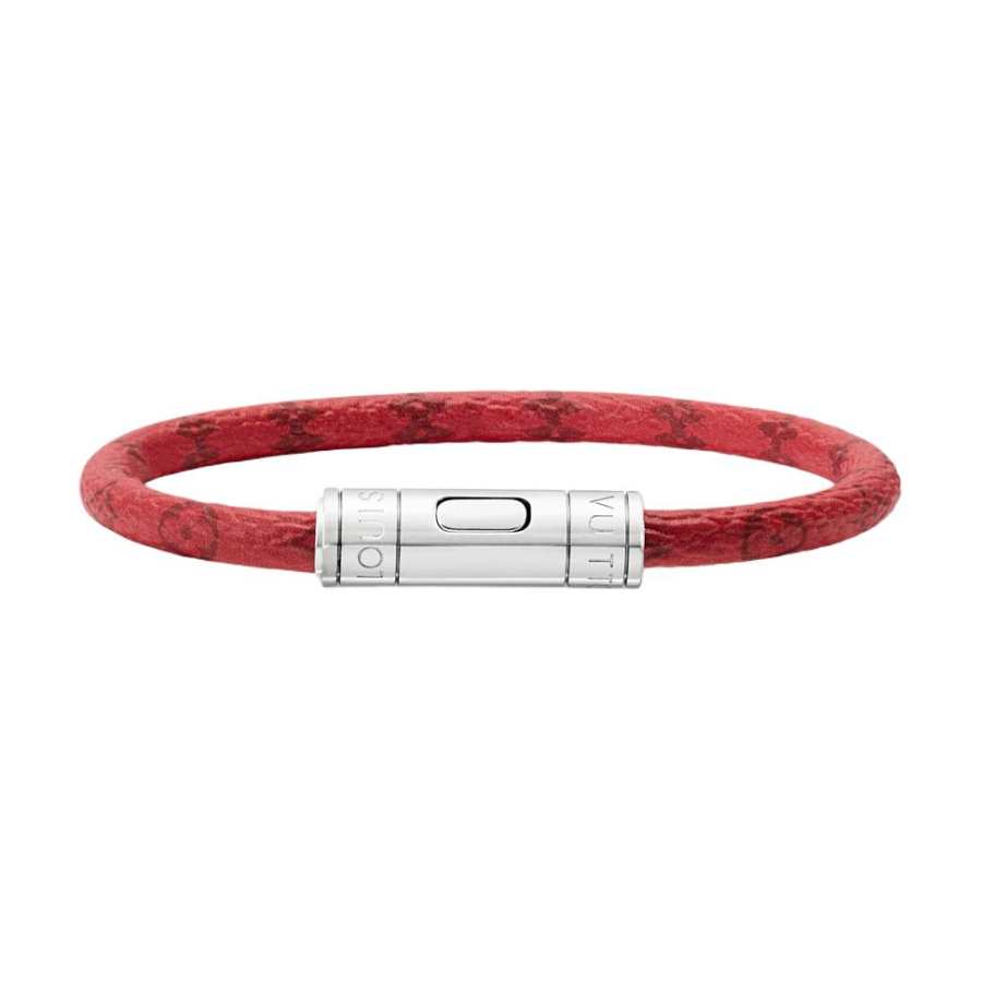 LOUIS VUITTON LOUIS VUITTON Canvas Bangles Men's Red