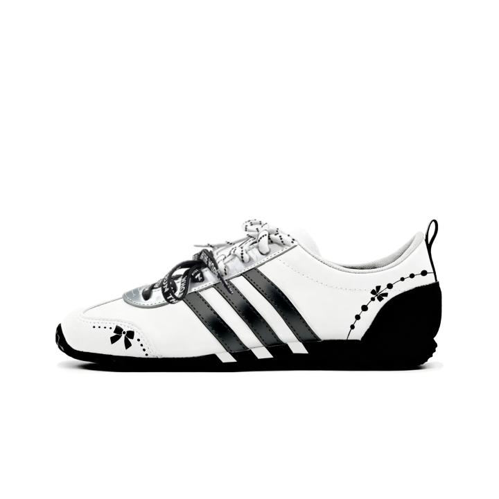 Adidas Adidas VS JOG 2.0 Star dotted Bow German Army Trainers Unisex Black White