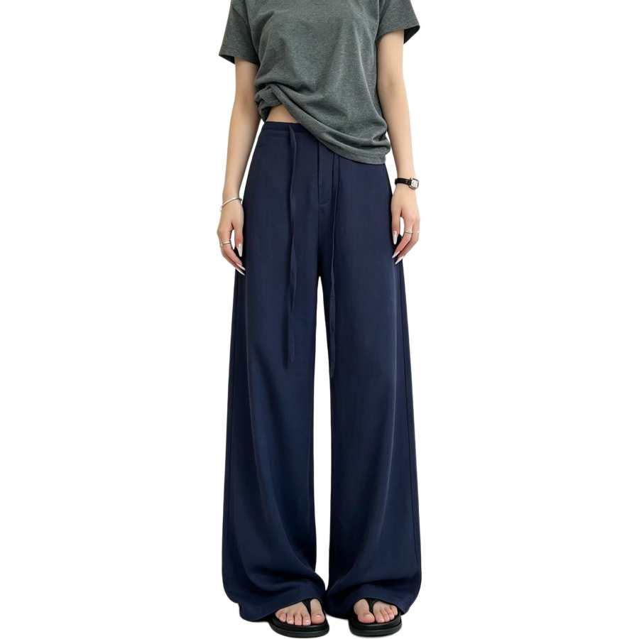 VENICEW Casual Pants Women's Moderate Wide Leg Pants