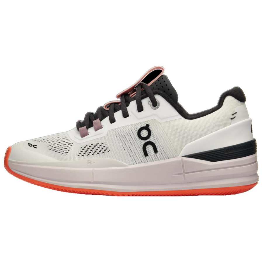 On x FEIDELEI THE ROGER Cushioning Slip Resistant Abrasion Resistant Low top Tennis Shoes Women's White Pink