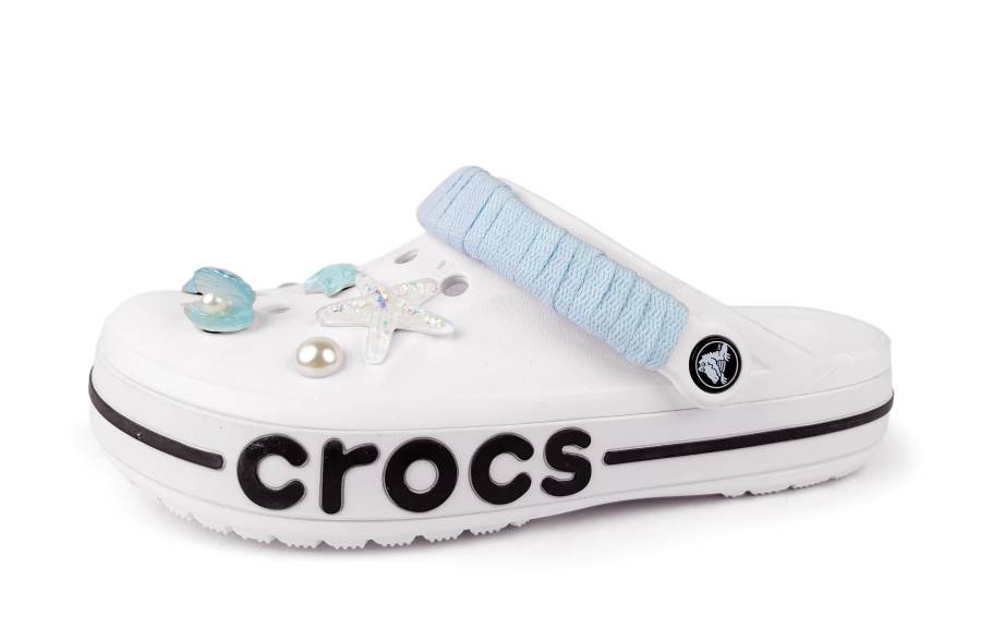 Crocs Crocs Bayaband Submarine World EVA Clogs Unisex White Blue