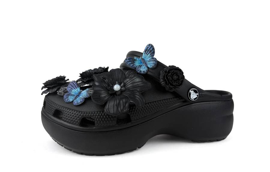 Crocs x Classic Platform Clog Dream Butterfly Clogs Women's Black