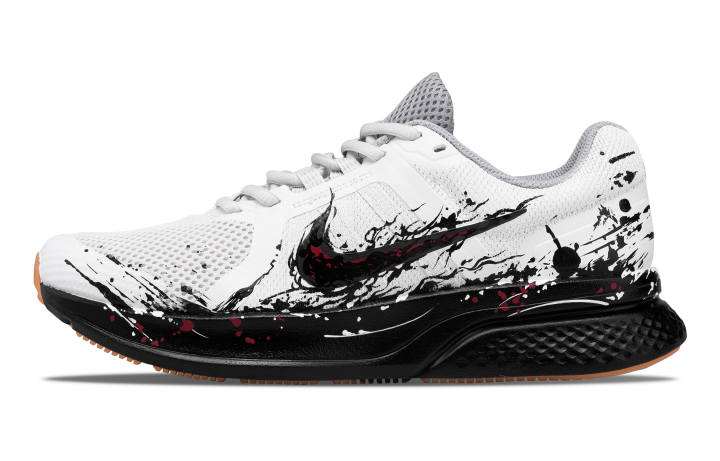 Nike Nike Run Swift 2 Fabric Breathable Support Lightweight Low top Running Shoes Men's White Black