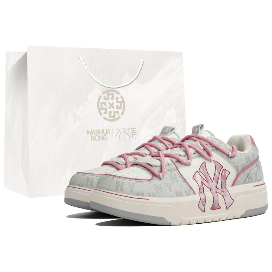 MLB Chunky Liner 24SS Kaleidoscope, Strawberry Milk Candy, Shopping Bag Abrasion Resistant Low top Skateboard Shoes