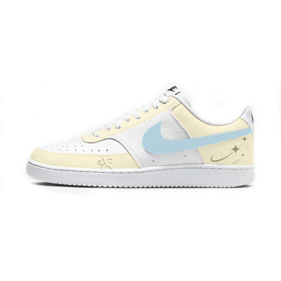 Nike Nike Court Vision 1 Skateboard Shoes Women's Low Top Blue/Yellow