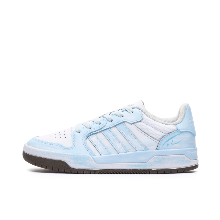 Adidas Adidas ENTRAP Shallow Island Tide Coverage Slip Resistant Abrasion Resistant Low top Skateboard Shoes Unisex Blue White