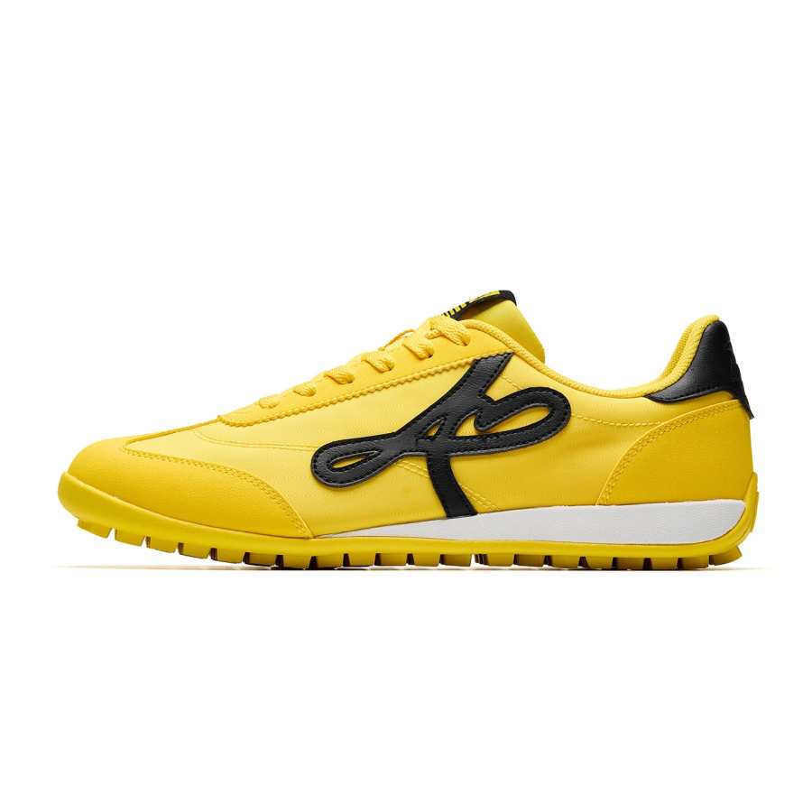 Anta Joyful Classic Abrasion Resistant Lightweight Breathable Low top Casual Shoes Men's Yellow Black