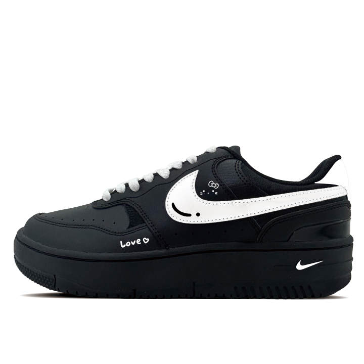 Nike Nike Gamma Force White Meow Abrasion Resistant Low top Skateboard Shoes Women's Black