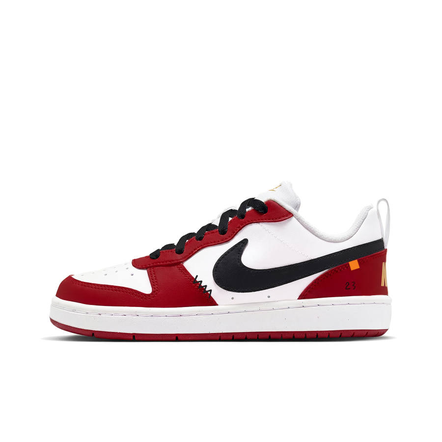 Nike Nike Court Borough Slip Resistant Abrasion Resistant Low top Skateboard Shoes Women's White Red