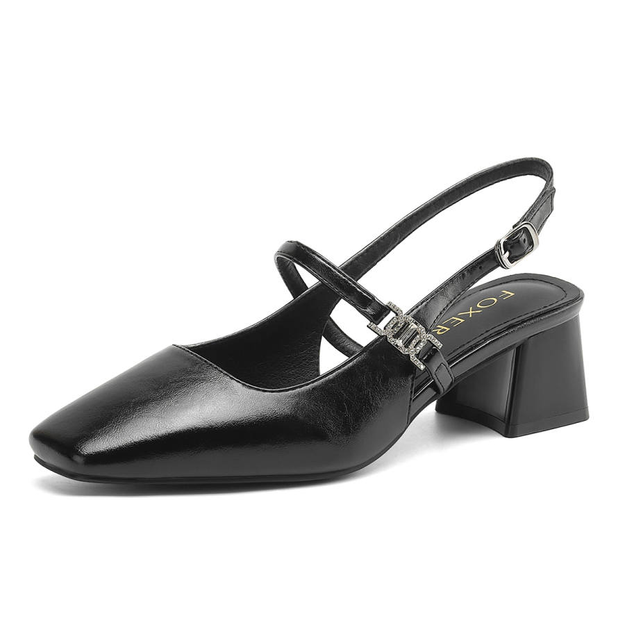 FOXER FOXER Chunky Heel High Heels Women's