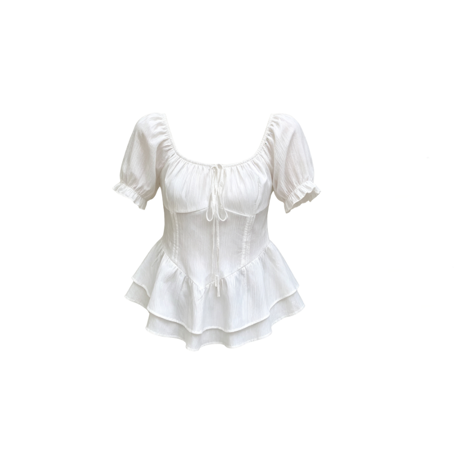 CPAURA Shirts Women's Square Collar Moderate Shirt