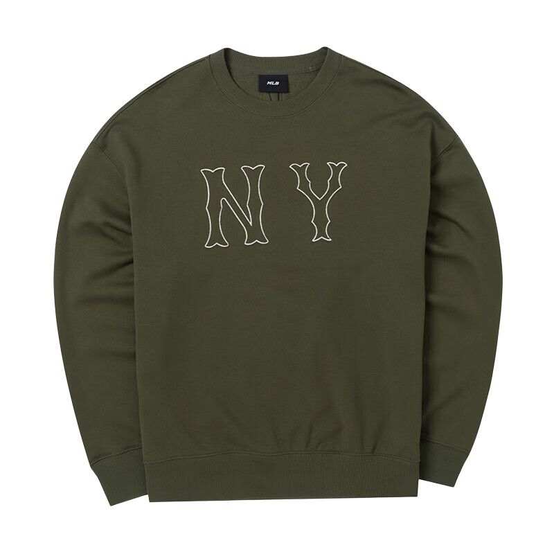 MLB MLB Sweatshirts Unisex Army Green Crew Neck Moderate
