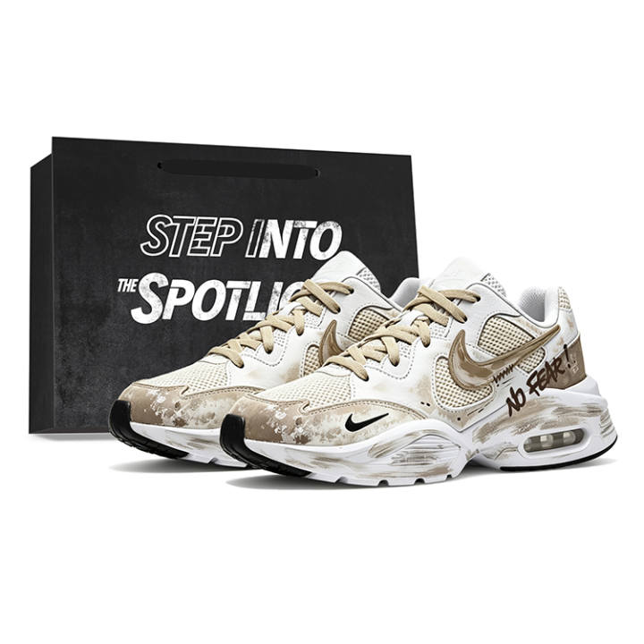 Nike Nike Air Max Fusion Leather, Textile Slip Resistant, Abrasion Resistant, Breathable Low top Casual Running Shoes Unisex