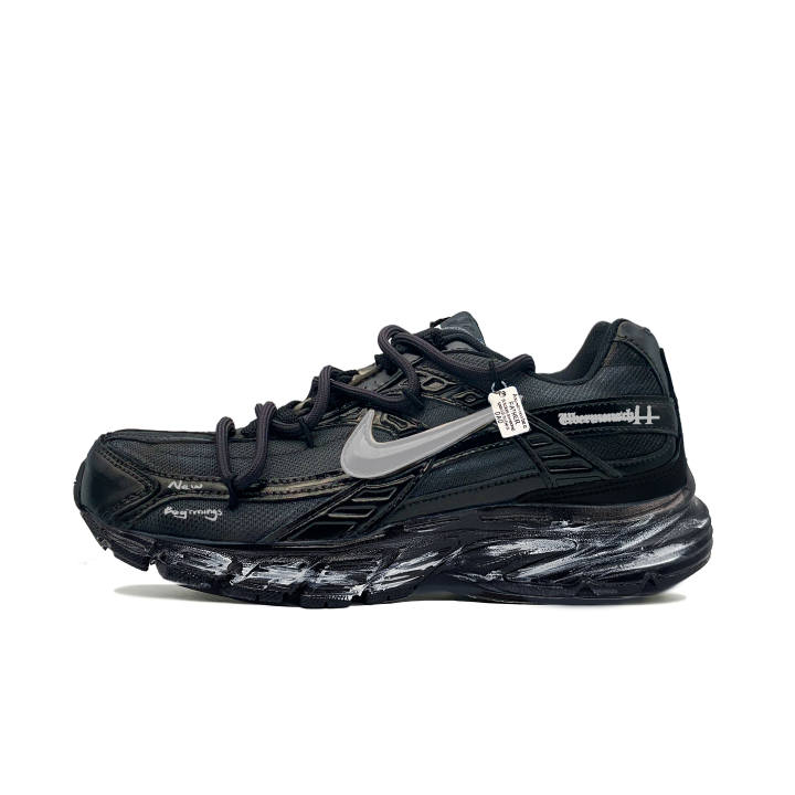 Nike Nike Initiator Cow Leather Low top Comfortable Versatile Breathable Running Shoes Unisex Black